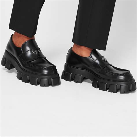 are prada monolith loafers comfortable|prada monolith loafers outfit.